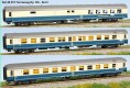 46072 LS Models Set of 3 Passenger cars DB Touristik. Set #2